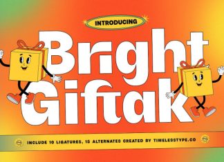 Bright Giftak Font preview image 1