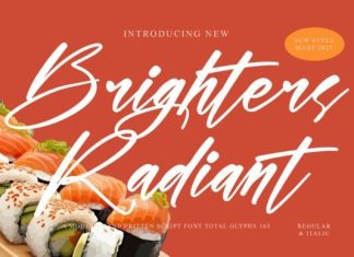 Brighters Radiant Font preview image 1