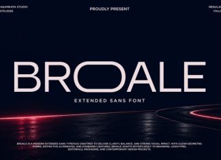 Broale – Ultrawide Sans Serif Font preview image 1