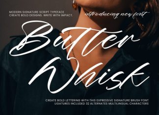 Butter Whisk Font preview image 1