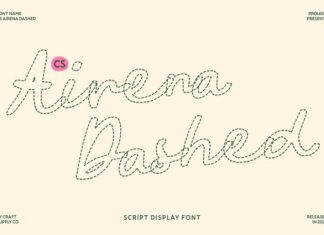 CS Airena Dashed Font preview image 1