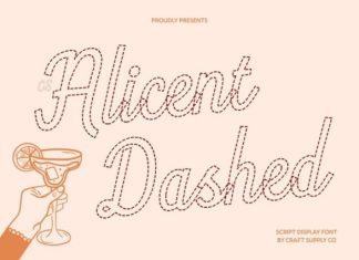 CS Alicent Dashed Font preview image 1