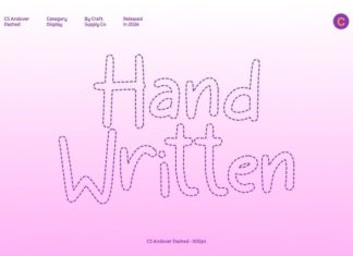 CS Andover Dashed Font preview image 3