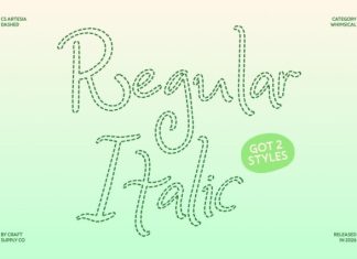 CS Artesia Dashed Font preview image 2