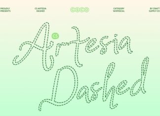 CS Artesia Dashed Font preview image 1