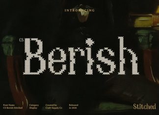 CS Berish Stitched Font preview image 1
