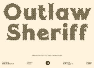 CS Berta Stitched Font preview image 3