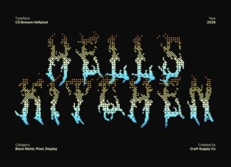 CS Beware Halfpixel Font preview image 2