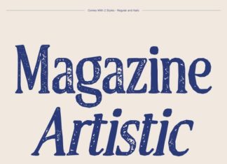 CS Bruna Stamp Font preview image 3