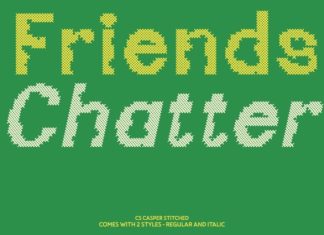 CS Casper Stitched Font preview image 2
