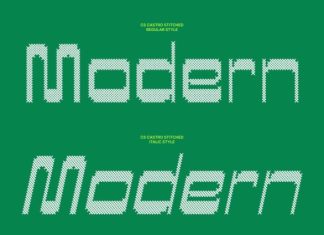 CS Castro Stitched Font preview image 2
