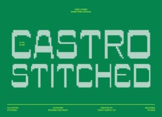 CS Castro Stitched Font preview image 1