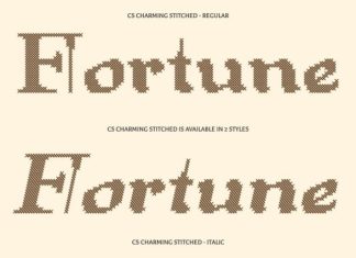 CS Charming Stitched Font preview image 2