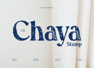 CS Chaya Stamp Font preview image 1