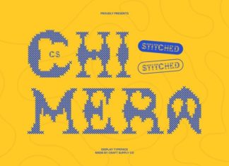 CS Chimera Stitched Font preview image 1