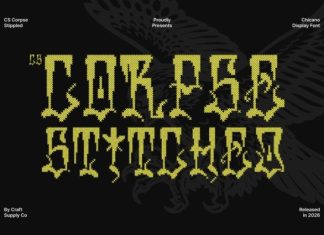 CS Corpse Stitched Font preview image 1