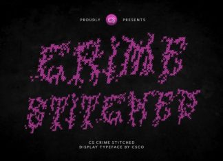 CS Crime Stitched Font preview image 1
