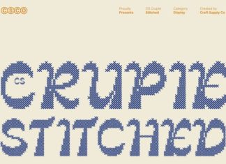 CS Crupie Stitched Font preview image 1