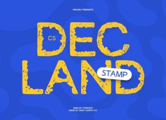 CS Decland Stamp Font preview image 1