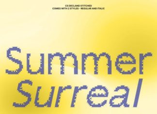 CS Decland Stitched Font preview image 2
