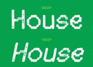 CS Degita Stamp Font preview image 2