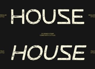 CS Deimos Stamp Font preview image 3