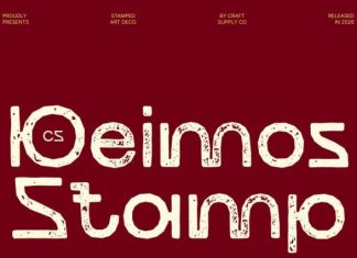 CS Deimos Stamp Font preview image 1