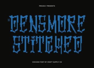 CS Densmore Stitched Font preview image 1