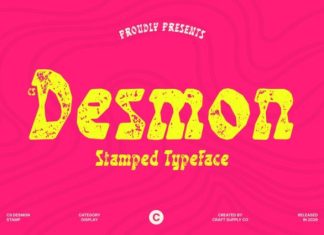 CS Desmon Stamp Font preview image 1