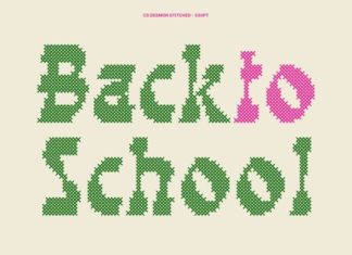 CS Desmon Stitched Font preview image 3