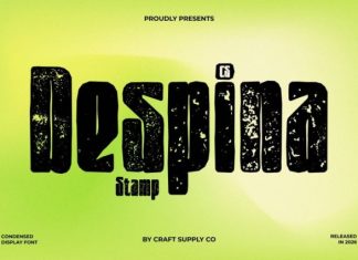 CS Despina Stamp Font preview image 1