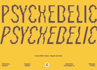 CS Devious Stitched Font preview image 2