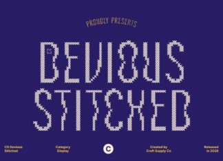 CS Devious Stitched Font preview image 1