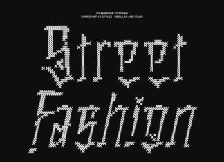 CS Emperor Stitched Font preview image 2
