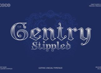 CS Gentry Stippled Font preview image 1