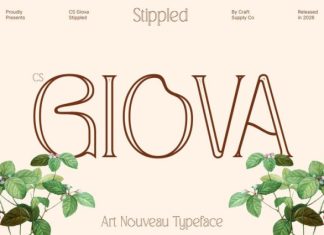 CS Giova Stippled Font preview image 1