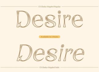 CS Gladys Stippled Font preview image 2