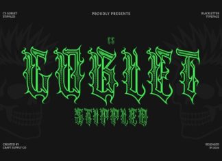 CS Goblet Stippled Font preview image 1