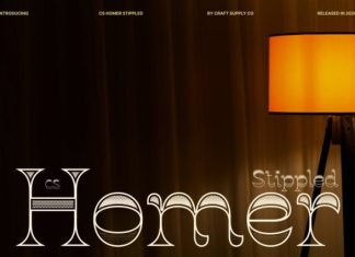 CS Homer Stippled Font preview image 1