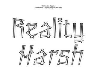 CS Kenshin Stippled Font preview image 3