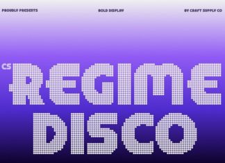 CS Regime Disco Font preview image 1