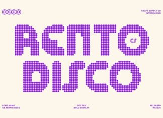 CS Rento Disco Font preview image 1