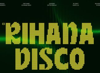 CS Rihana Disco Font preview image 1