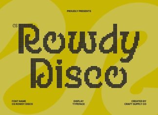 CS Rowdy Disco Font preview image 1