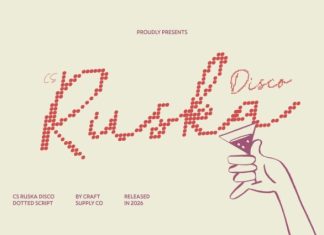 CS Ruska Disco Font preview image 1
