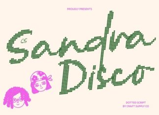CS Sandra Disco Font preview image 1
