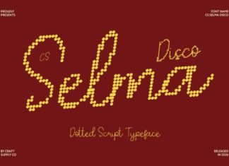 CS Selma Disco Font preview image 1