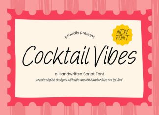 Cocktail Vibes Font preview image 1