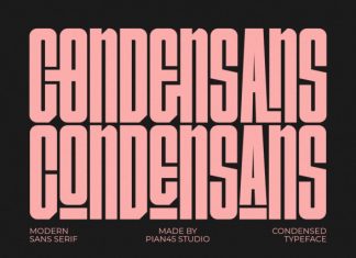 Condensans Font preview image 1