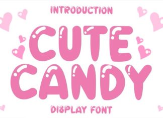 Cute Candy Font preview image 1